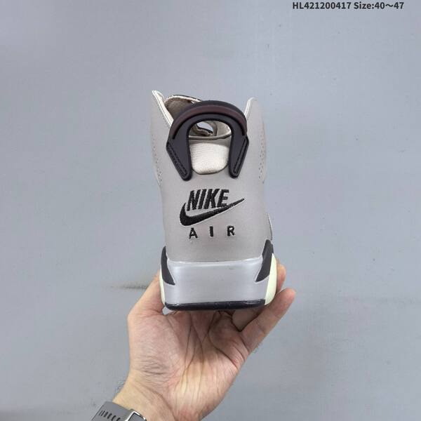 Jordan Air Jordan 6 Retro grey/black/cream 40~47 basketball
