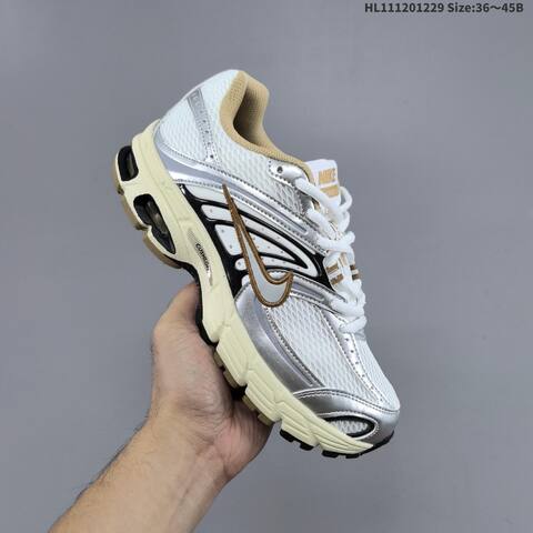 Nike Air Max Moto 2K White Silver Gold Cream Black EU 36-45 Running Shoe - Unisex (BS-62338)