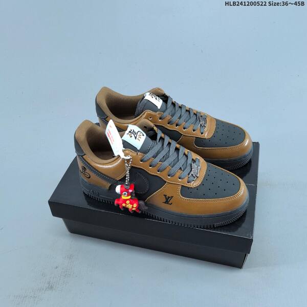 Nike Air Force 1 Low brown blue green orange black EU 36-45 skate shoe