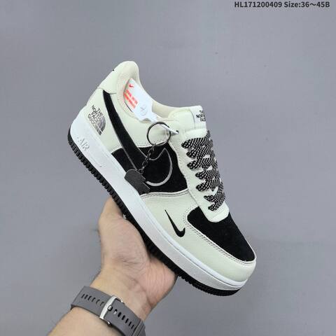Nike Air Force 1 07 Off White Black Silver EU 36-45 Sneaker - Unisex (BS-60865)