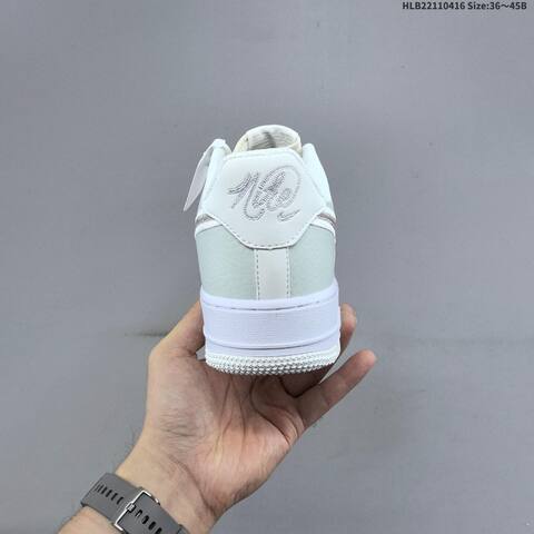 Nike Air Force 1 07 Light Grey White Silver EU 36-45 Sneaker - Unisex (BS-60700)