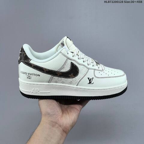 Nike Air Force 1 07 Low Off White Dark Brown Black EU 36-45 Sneaker - Unisex (BS-61682)