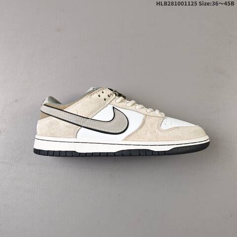 Nike SB Dunk Low Zoom Air White Beige Grey Black EU 36-45 Skate Shoe - Unisex (BS-63077)