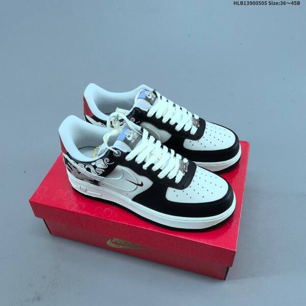 Nike Air Force 1 07 off white white black red EU 36 45 sneaker EU 36-45