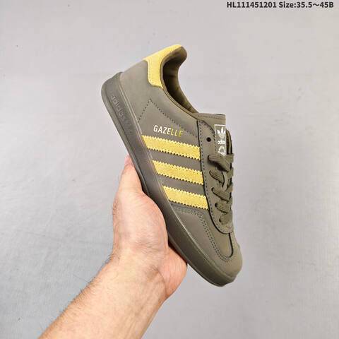 Adidas Gazelle Indoor Olive Yellow Brown White EU 35 5-45 Sneaker - Unisex (BS-65377)