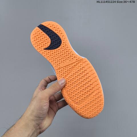 Nike M ZOOM VAPOR PRO 3 HC Grey Navy Blue Orange White EU 36-47 Tennis Shoe - Unisex (BS-62487)