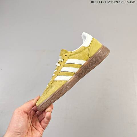 Adidas Handball Spezial Mustard Yellow Off White Gum Brown EU 35 5-45 Sneaker - Unisex (BS-65404)