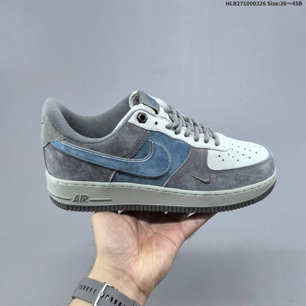 Nike Air Force 1 07 Low dark grey light grey blue beige EU 36-45 sneaker