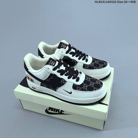 Nike Air Force 1 07 Low Off White Red Blue Black EU 36-45 Sneaker - Unisex (BS-61121)