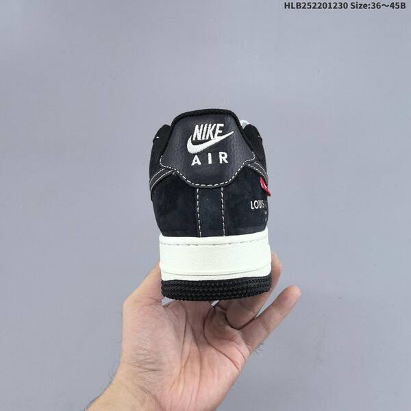 Nike Air Force 1 07 LV8 black off white orange red EU 36-45 sneaker