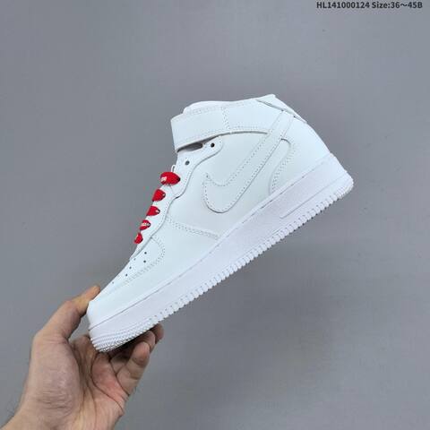 Nike Air Force 1 Mid 07 Supreme FZ8784 White Black Red EU 36-45 Sneaker - Unisex (BS-61792)