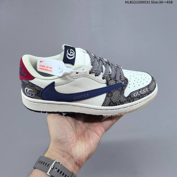 Jordan Air Jordan 1 Low x Travis Scott white/grey/olive green EU 36-45 lifestyle