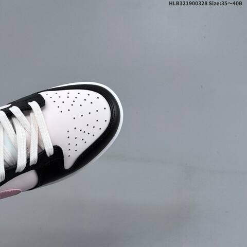 Nike Dunk Low Black Light Pink White EU 35-40 Skate Shoe - Unisex (BS-61071)