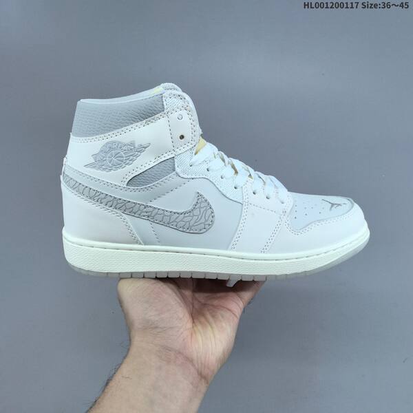 Jordan Air Jordan 1 High OG Sail / University Red / Light Grey 36~45 casual