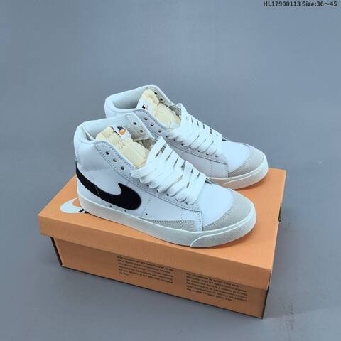Nike Blazer Mid 77 VNTG White Blue Black Sail EU 36-45 Skate Shoe - Unisex (BS-62011)