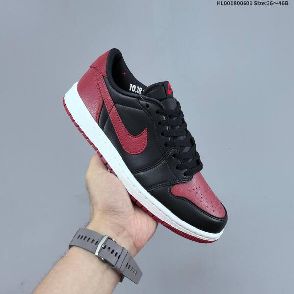 Jordan Air Jordan 1 Low OG Black/Varsity Red/White EU 36-46 casual