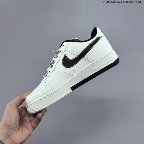 Nike Air Force 1 07 Low Off White Black Red Yellow EU 36-45 Sneaker - Unisex (BS-61066)