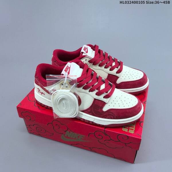 Nike Dunk Low black white red EU 36-45 skate shoe