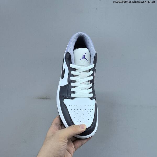 Jordan Air Jordan 1 Low white/dark gray/light purple 35.5-47.5 basketball