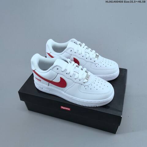 Nike Air Force 1 07 Supreme White Black And Black White EU 35 5-46 5 Sneaker - Unisex (BS-60880)