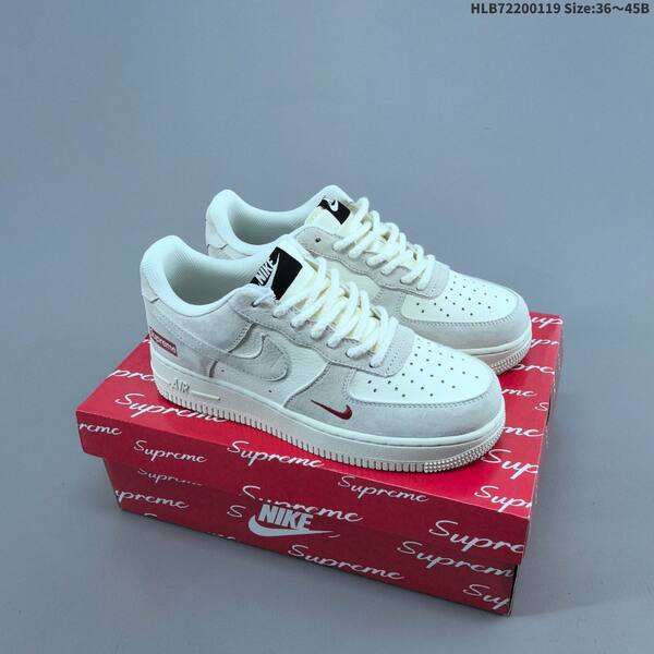 Nike Air Force 1 07 LV8 off white burgundy gold EU 36-45 sneaker