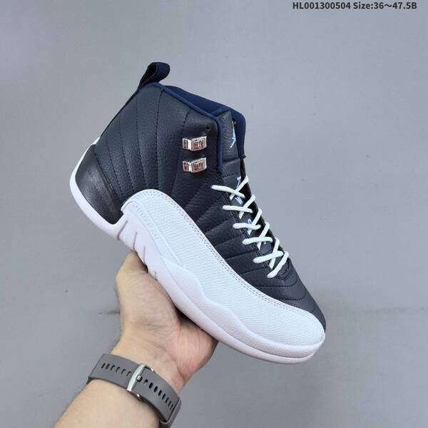 Jordan Air Jordan 12 Retro Obsidian navy/white 36~47.5 basketball
