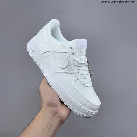 Nike Air Force 1 Low Light Pink White Silver EU 36 45 Sneaker EU 36-45 - Unisex (BS-61504)