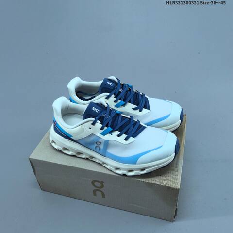 On Cloudvista 2 White Blue Navy Cream EU 36-45 Trail Shoe Trail Running Sneakers - Unisex (BS-69651)