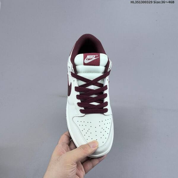 Nike Dunk Low sail dark burgundy white EU 36-46 skate shoe