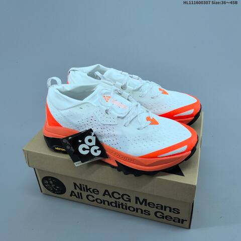 Nike ACG Zegama Trail HV8113 012 White Orange Black Yellow EU 36 45 Trail Shoe EU 36-45 - Unisex (BS-61447)