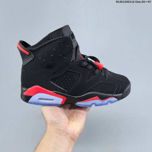 Jordan Air Jordan 6 black/red/blue 36~47 basketball lifestyle
