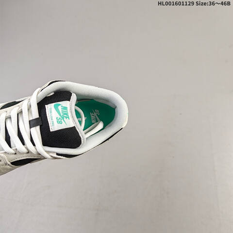 Nike SB Dunk Low Pro White Black Grey Green EU 36-46 Skate Shoe - Unisex (BS-62952)