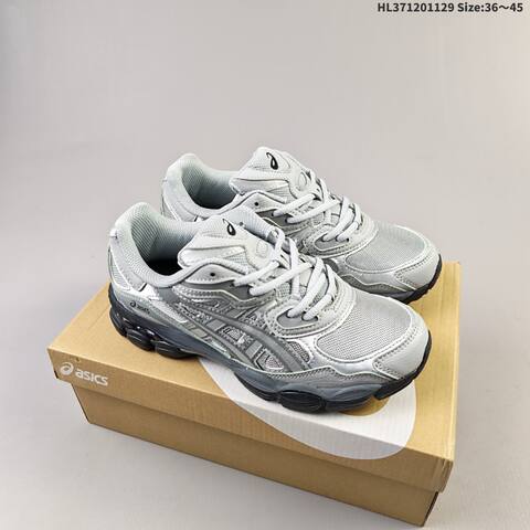 ASICS GEL-NYC White Silver Navy Gray EU 36-45 Running Shoe Running Sneakers - Unisex (BS-69209)
