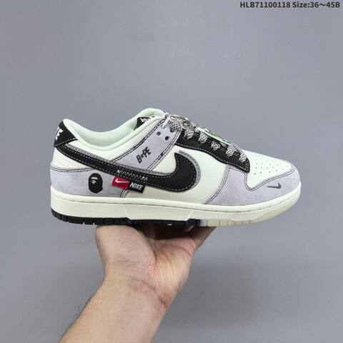 Nike Dunk Low Off White Grey Black Red Navy EU 36-45 Skate Shoe - Unisex (BS-61929)