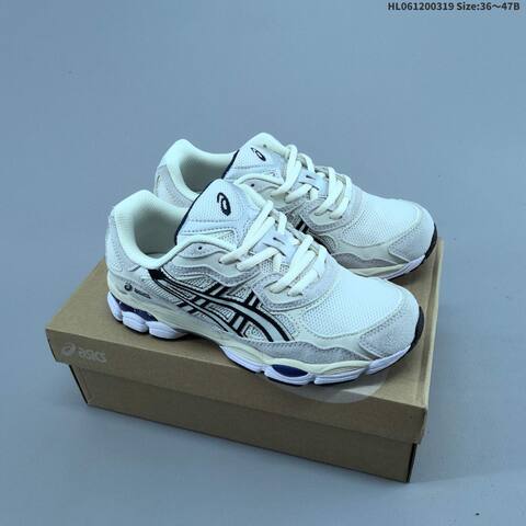 ASICS GEL NYC White Mint Beige Grey EU 36-47 Running Shoe Running Sneakers - Unisex (BS-68987)