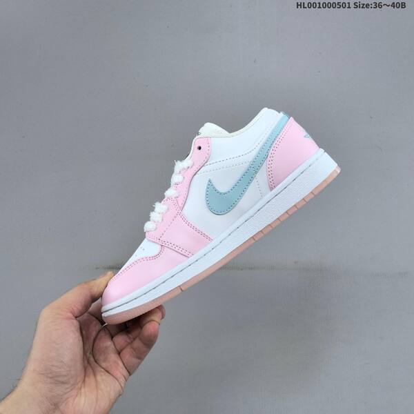 Jordan Air Jordan 1 Low White Pink Foam Glacier Blue EU 36-40 casual