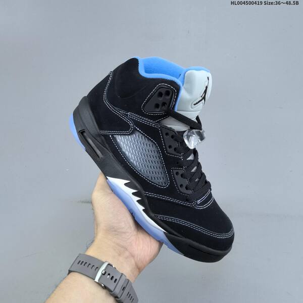 Jordan Air Jordan 5 Retro black/university blue 36~48.5 basketball