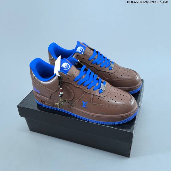 Nike Air Force 1 Low Beige Grey Dark Grey Blue Red EU 36-45 skate shoe