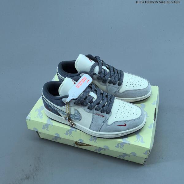 Jordan Air Jordan 1 Low white/gray/burgundy/gold EU 36-45 lifestyle