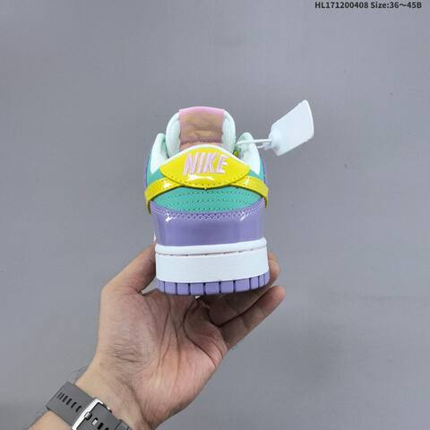 Nike SB Dunk Low Teal Yellow Purple Pink White EU 36-45 Skate Shoe - Unisex (BS-60875)