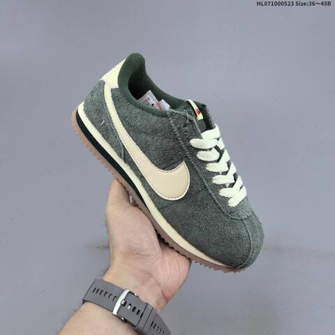 Nike Classic Cortez Dark Green Cream Off White Gum Brown EU 36-45 Sneaker - Unisex (BS-60190)