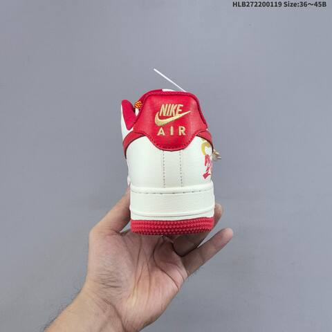 Nike Air Force 1 07 Low Off White Red Gold Orange EU 36-45 Sneaker - Unisex (BS-61903)