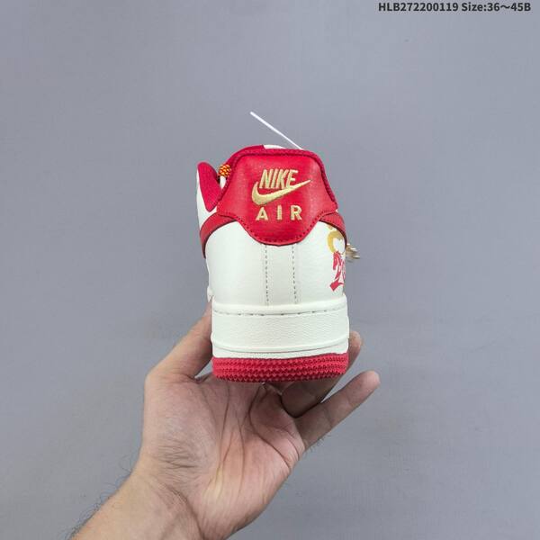 Nike Air Force 1 07 Low off white red gold orange EU 36-45 sneaker