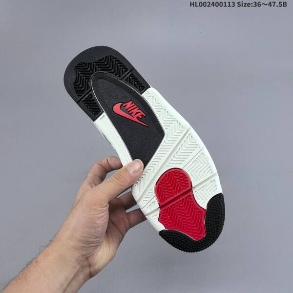 Jordan Air Jordan 4 Retro white/black/red 36~47.5 basketball