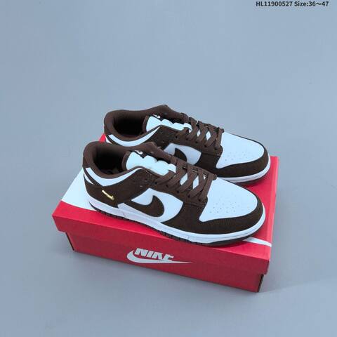 Nike SB Dunk Low Brown White Gold EU 36-47 Skate Shoe - Unisex (BS-60084)