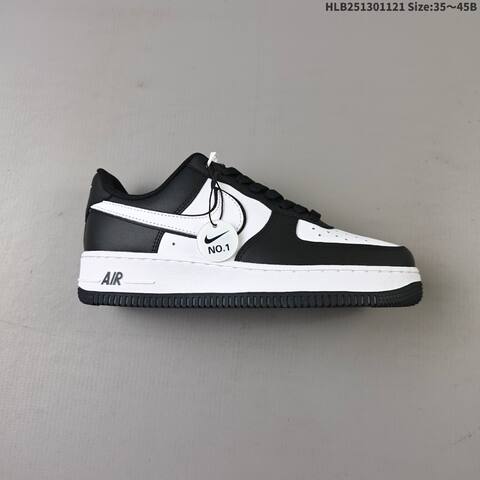 Nike Air Force 1 07 Black White Beige Blue EU 35-45 Sneaker - Unisex (BS-63304)