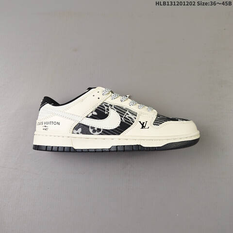 Nike SB Dunk Low Beige Black White EU 36-45 Skate Shoe - Unisex (BS-62900)