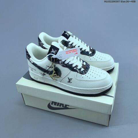 Nike Air Force 1 07 Low Off White Dark Blue Grey EU 36-45 Sneaker - Unisex (BS-61443)