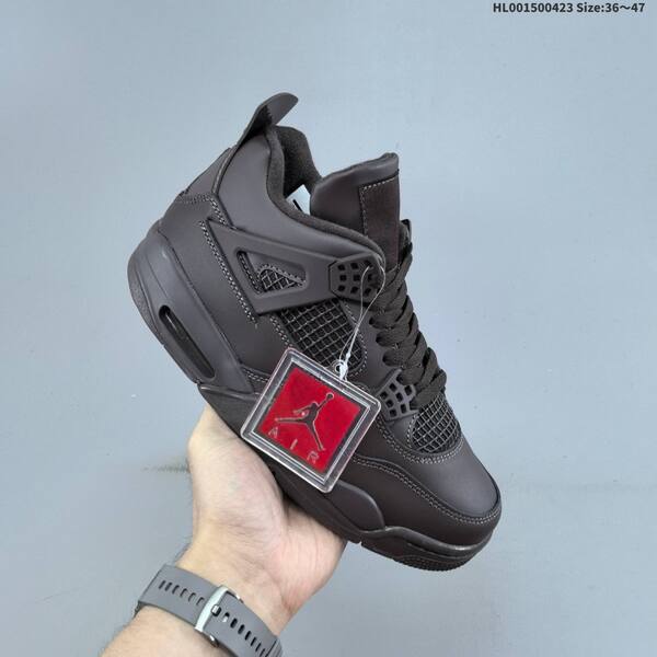 Jordan Air Jordan 4 Retro triple black / dark gray 36~47 basketball
