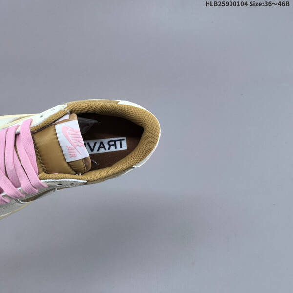 Nike Air Jordan 1 x Travis Scott brown/white/pink 36~46B lifestyle